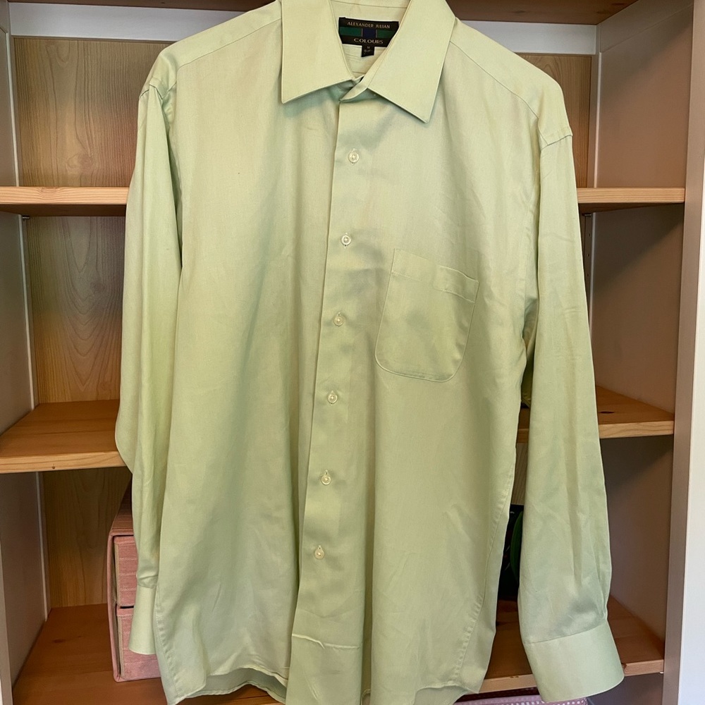 Men’s Light Green shirt - M - Alexander Julian